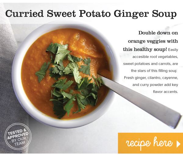 RECIPE: Curried Sweet Potato Ginger Soup