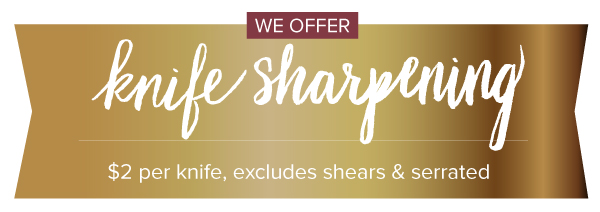 We Offer Knife Sharpening