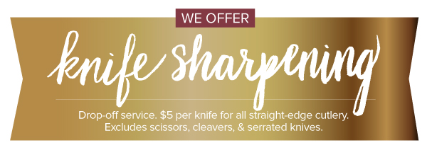We Offer Knife Sharpening