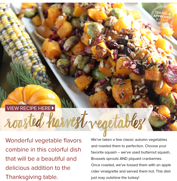 Roasted Harvest Vegetables