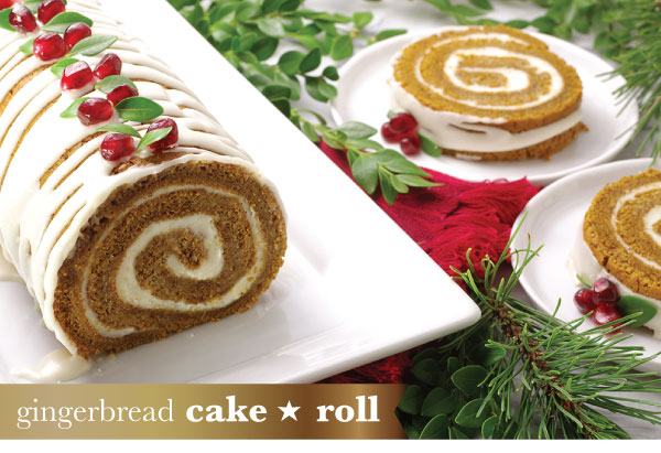 Gingerbread Cake Roll