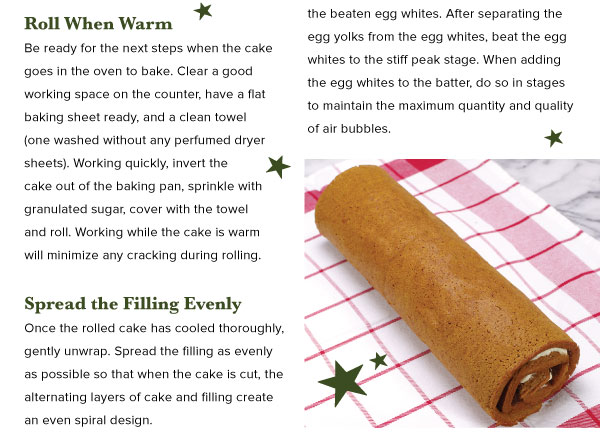 Gingerbread Cake Roll