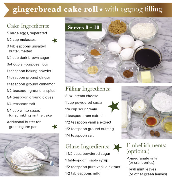 Gingerbread Cake Roll