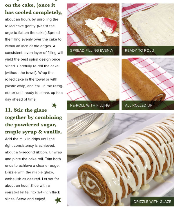 Gingerbread Cake Roll