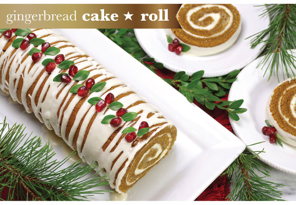 Gingerbread Cake Roll