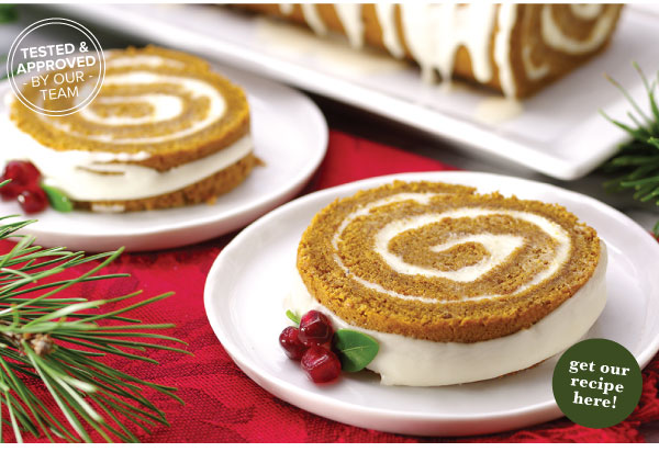 Gingerbread Cake Roll