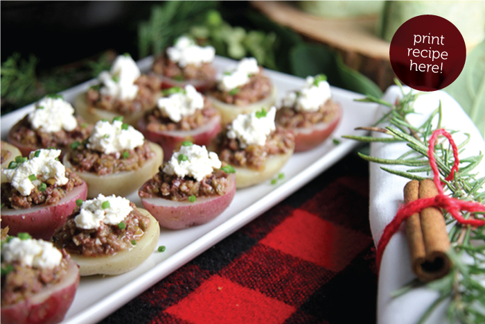 Olive Tapenade Potato Bites 