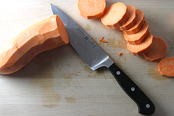 Slice Sweet Potatoes