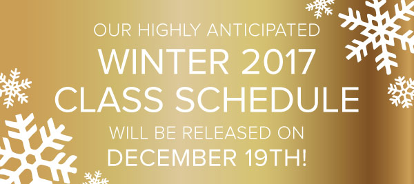 Winter Class Schedule