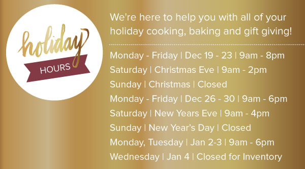 Holiday Hours