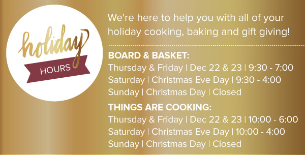 Holiday Hours