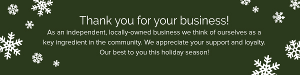 THANK YOU for your Business