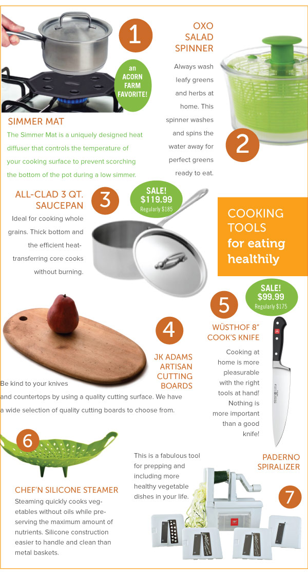 Cooking Tools for Healthy Eating
