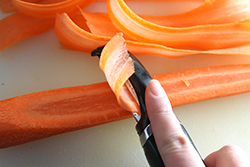 Shaving Carrot Ribbons