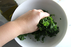 Massaging Kale