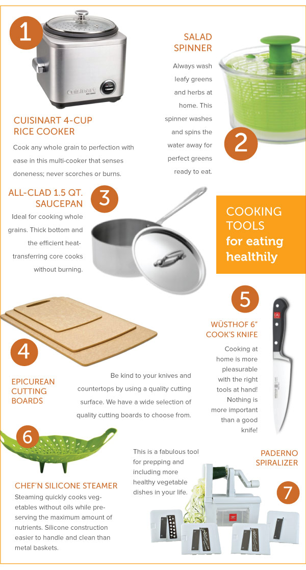 Cooking Tools for Eating Healthy