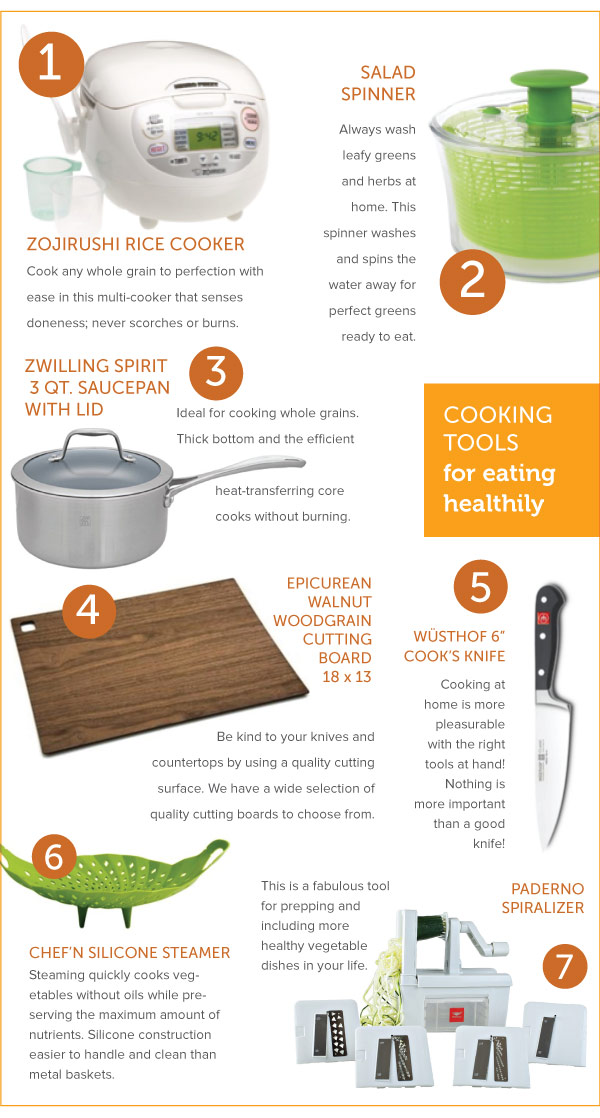 Cooking Tools for Eating Healthy