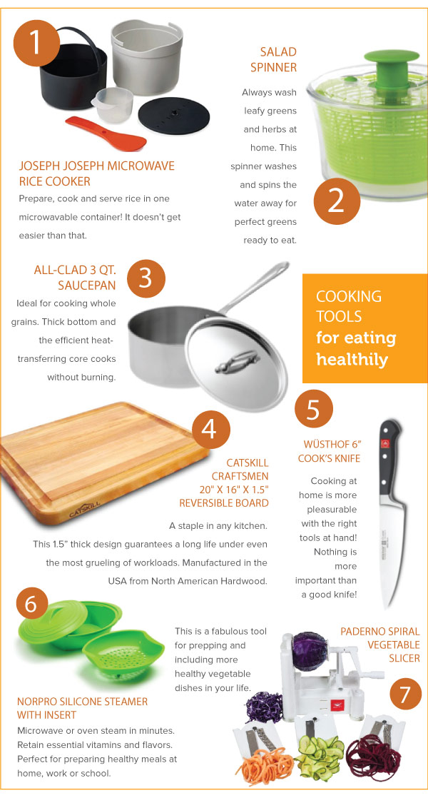 Cooking Tools for Eating Healthy