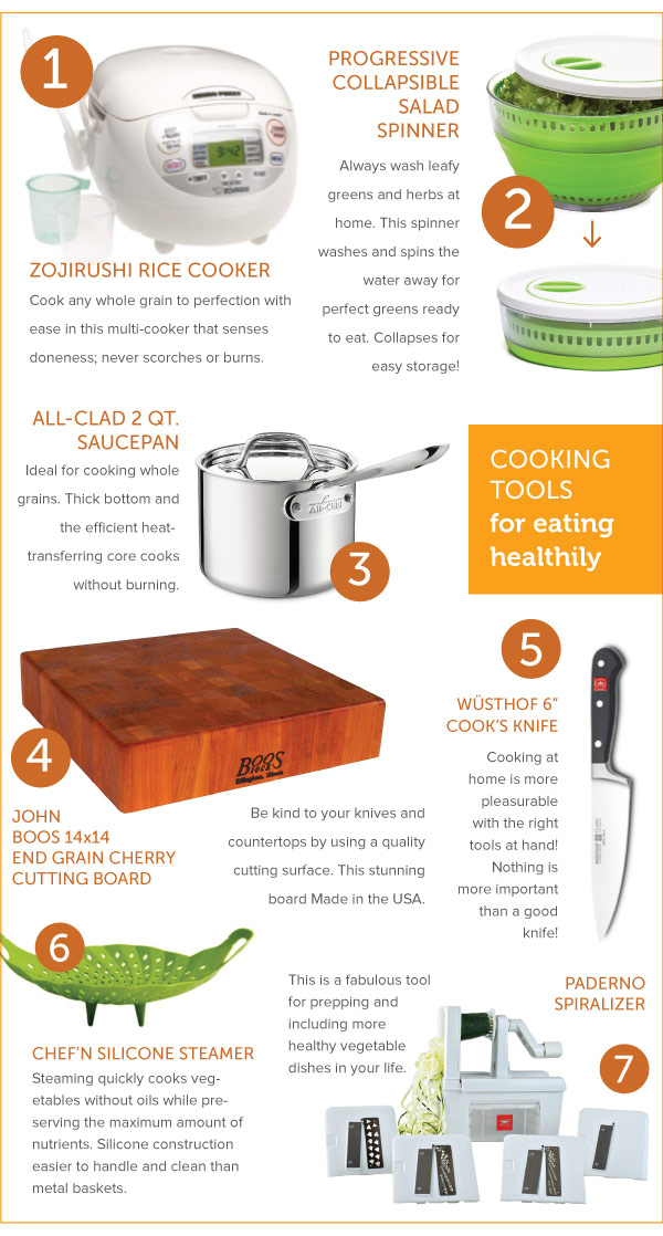 Cooking Tools for Eating Healthy