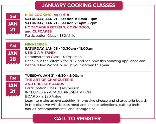 January Classes