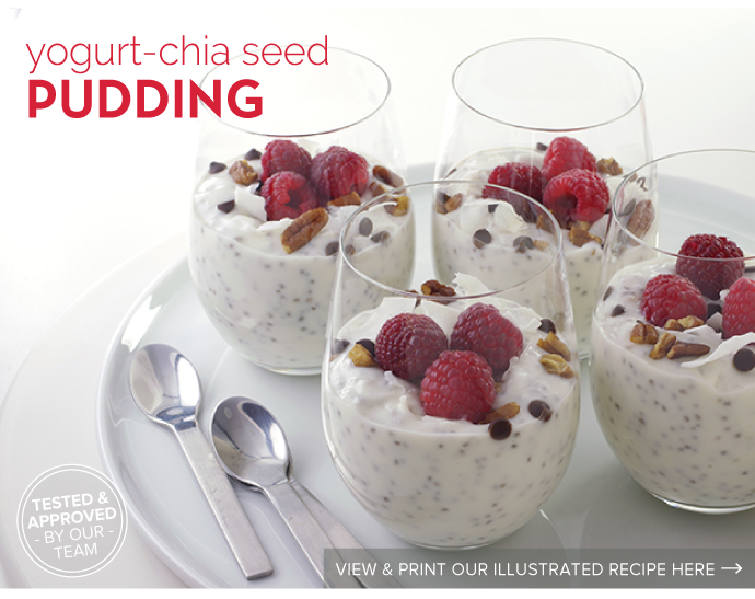RECIPE: Yogurt-Chia Seed Pudding