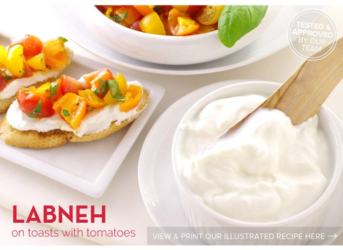 RECIPE: Labneh on Toasts with Tomatoes