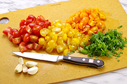 Prepping Tomatoes