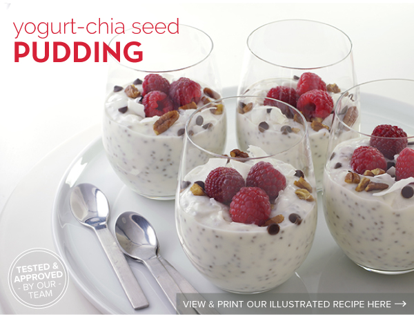 RECIPE: Yogurt-Chia Seed Pudding