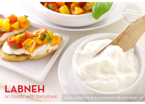 RECIPE: Labneh on toast with Tomatoes