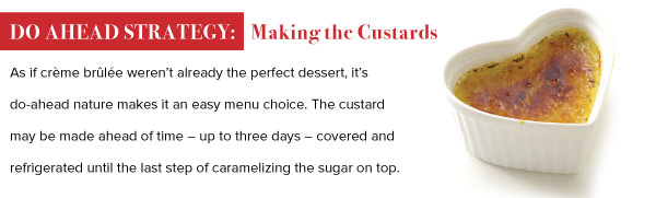 Do Ahead Strategy: Making the Custards