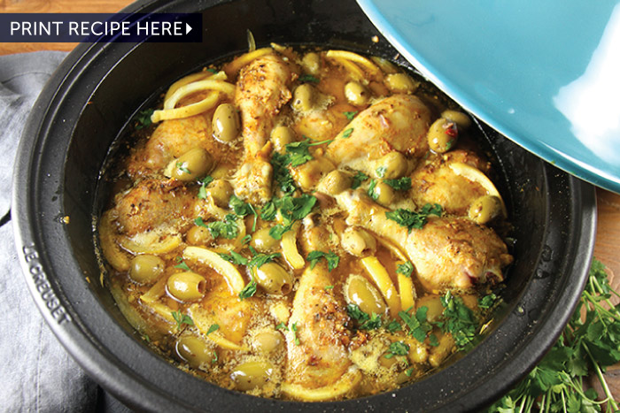 Preserved Lemon & Green Olive Chicken Tagine