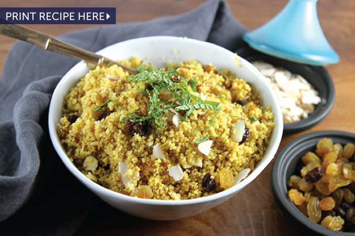 Saffron Couscous with Caramelized Onions