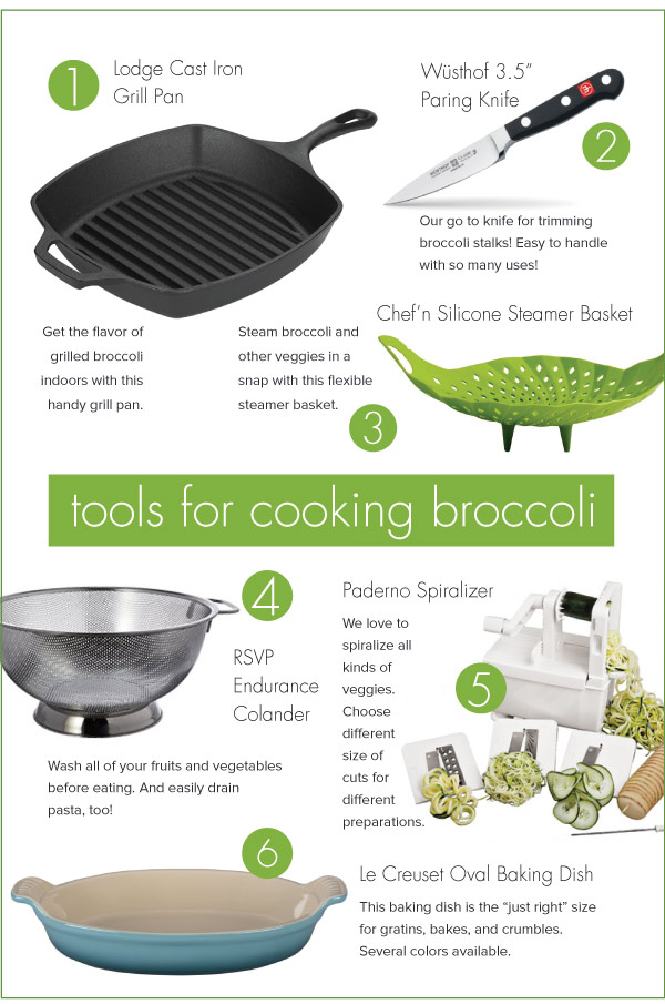 Tools for Cooking Broccoli