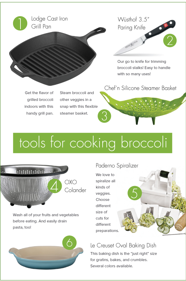 Tools for Cooking Broccoli