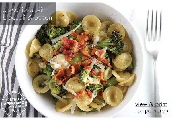 RECIPE: Orecchiette with Broccoli and Bacon