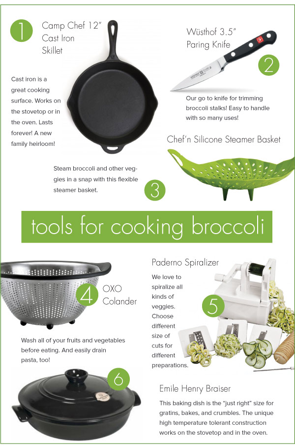 Tools for Cooking Broccoli