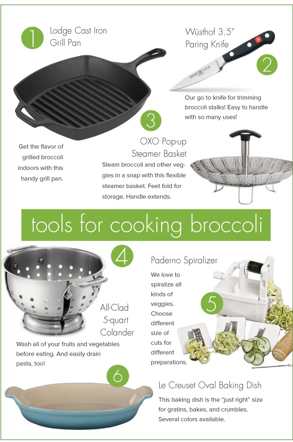 Tools for Cooking Broccoli
