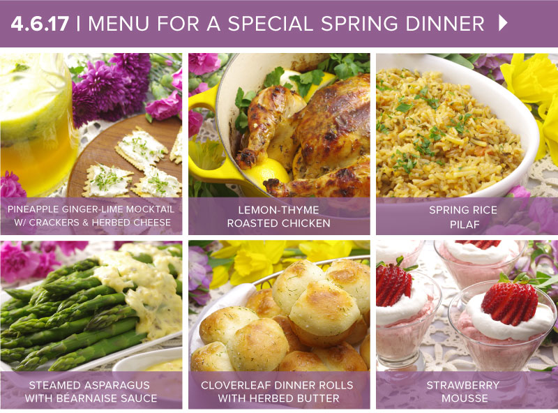 Spring Dinner Menu