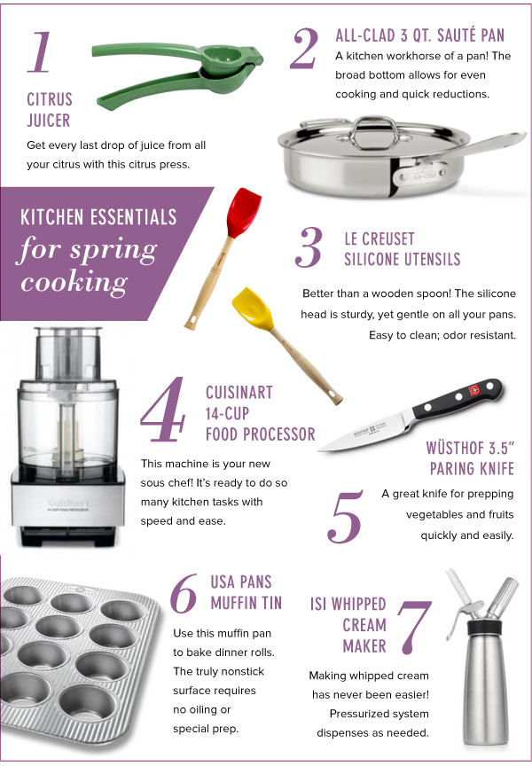 Kitchen Essentials for Spring Cooking