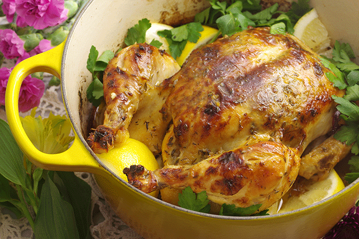 Lemon-Thyme Roasted Chicken