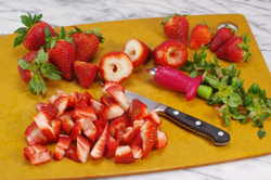 Strawberries Prepped