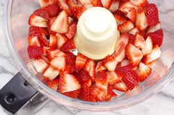 Strawberries in Food Processor