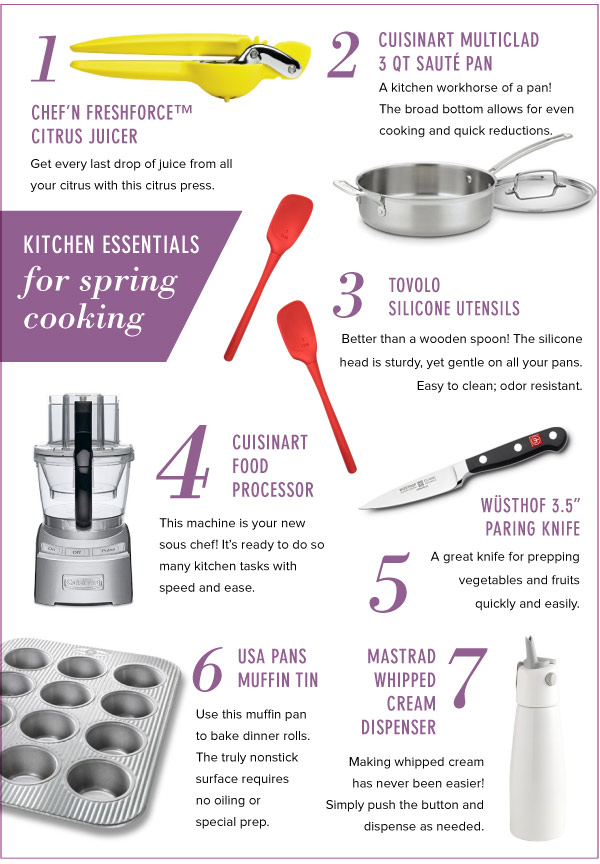 Kitchen Essentials for Spring Cooking
