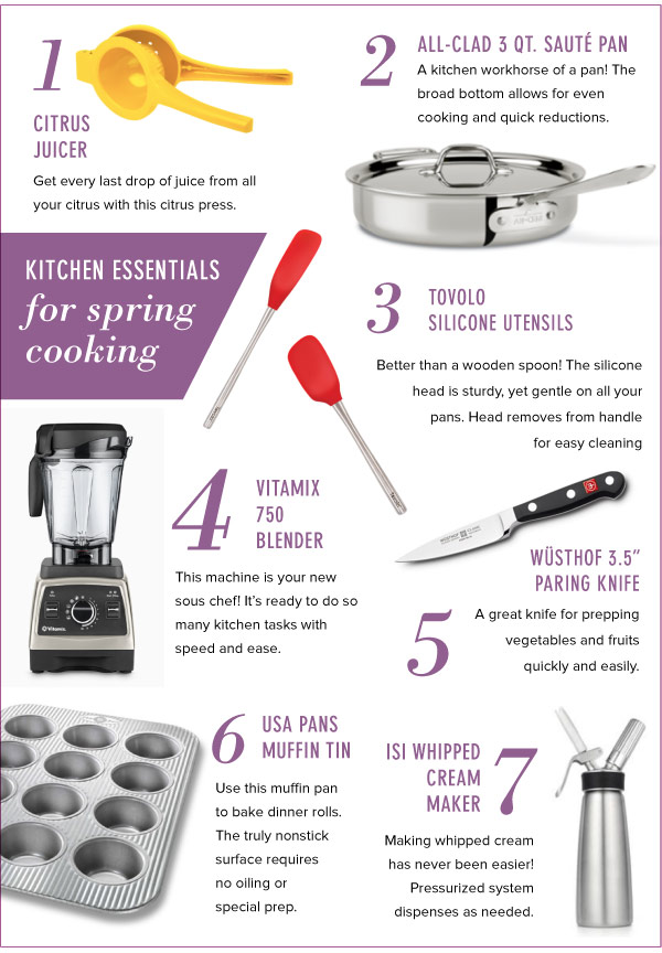 Kitchen Essentials for Spring Cooking