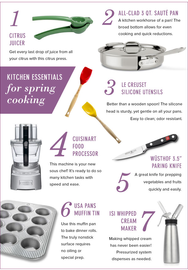 Kitchen Essentials for Spring Cooking