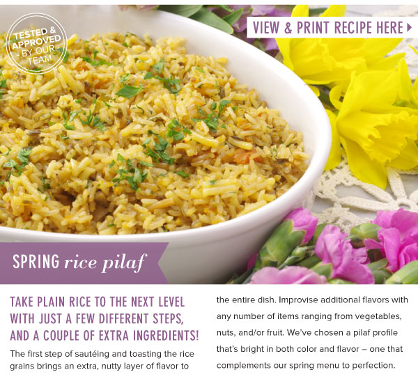 RECIPE: Spring Rice Pilaf