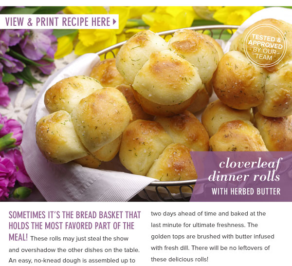 RECIPE: Cloverleaf Dinner Rolls