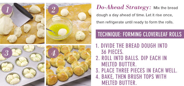 Technique: Forming Cloverleaf Rolls