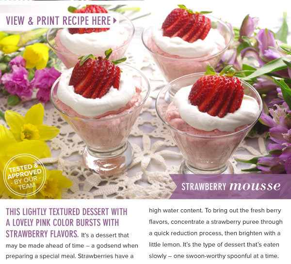 RECIPE: Strawberry Mousse