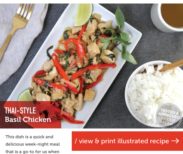 RECIPE: Thai-Style Basil Chicken